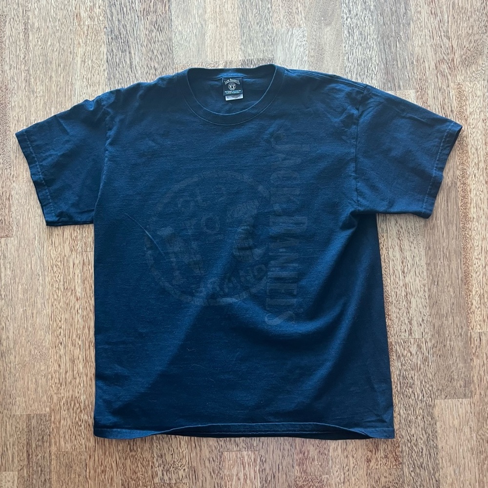 Jack Daniels T-Shirt Short Sleeve Black Old No. 7 Tennessee Whiskey Mens Large